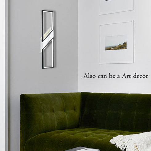 Etna Black LED Wall Sconce Modern Wall Light Indoor Rectangle